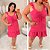 Vestido Alça MG Celina Rosa Plus Size - Imagem 2