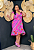 Vestido Curto Nicole Estampado Roxo Plus Size - Imagem 1
