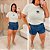 T shirt AD Bordada Branca Plus Size - Imagem 2