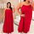 Vestido Lumier Liso Vermelho Plus Size - Imagem 2