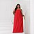 Vestido Lumier Liso Vermelho Plus Size - Imagem 3