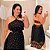 Vestido Natália Preto Estampado  Plus Size - Imagem 1