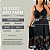 Vestido Aro Farm Estampado Preto e Laranja Plus Size - Imagem 2