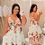 Vestido Aro Farm Verão Branco Flores Plus Size - Imagem 1