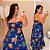 Vestido Multi Formas Azul Estampado Plus Size - Imagem 1