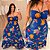 Vestido Multi Formas Azul Estampado Plus Size - Imagem 2