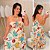 Vestido Multi Formas Nude Estampado Plus Size - Imagem 1
