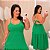 Vestido Longo Isabela Liso Verde Plus Size - Imagem 1