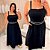 Vestido Alça Bordado Alexa Preto Plus Size - Imagem 3