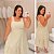 Vestido Curto Laise Francis Bege Plus Size - Imagem 1