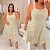 Vestido Curto Laise Francis Bege Plus Size - Imagem 3