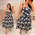Vestido Curto Laise Bordado Francis Azul Marinho Plus Size - Imagem 3
