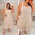 Vestido Curto Laise Bordado Francis Rosa Plus Size - Imagem 3