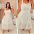 Vestido Curto Laise Francis Branco Plus Size - Imagem 3