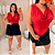 Body Babado Zaya Vermelho Plus Size - Imagem 3