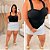 Body Elastex Franzido Julieta Preto Plus Size - Imagem 3