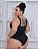Body Elastex Franzido Julieta Preto Plus Size - Imagem 4
