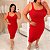 Vestido Modal Angeline Vermelho Plus Size - Imagem 3