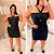 Vestido FF Prada Cruzado Soraya Preto Plus Size - Imagem 2