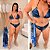 Biquíni com saida Orla Preto e Azul Estampado Plus Size - Imagem 2