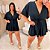 Macaquinho Nina Liso Preto Plus Size - Imagem 3