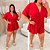 Macaquinho Nina Liso Vermelho Plus Size - Imagem 3