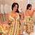 Vestido Lenço Adrieli Bege Verão Plus Size - Imagem 1