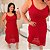 Vestido Alça Modal Viviana Vermelho Plus Size - Imagem 3