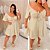 Vestido Susan Manga Bege Plus Size - Imagem 4