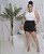 Short Saia Bengaline Selena Preto Plus Size - Imagem 1
