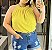 Blusa Gola Duna Amarelo Plus Size - Imagem 1