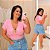 Cropped Pedra Dani Rosa BB Plus Size - Imagem 1
