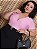 Cropped Pedra Dani Rosa BB Plus Size - Imagem 1
