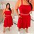 Vestido Alça Bela Vermelho Plus Size - Imagem 2