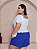 Short Duna Gabriela Azul Royal Plus Size - Imagem 3