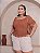 Short Duna Gabriela Bege Plus Size - Imagem 1