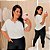 Blusa Manga Duna Beatriz Branca Plus Size - Imagem 1