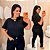 Blusa Manga Duna Beatriz Preta Plus Size - Imagem 1