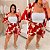 Conjunto Kimono Julia Vermelho Estampado Plus Size - Imagem 2
