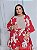 Conjunto Kimono Julia Vermelho Estampado Plus Size - Imagem 1