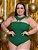 Body Gola Flor Mia Verde Plus Size - Imagem 1