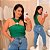 Body Gola Flor Mia Verde Plus Size - Imagem 1