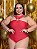 Body Gola Flor Mia Vermelho Plus Size - Imagem 1
