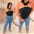 Body Gola Flor Mia Preto Plus Size - Imagem 3