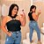 Body Gola Flor Mia Preto Plus Size - Imagem 1