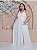 Vestido Longo Melody Branco Plus Size - Imagem 1