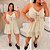 Vestido Susan Bege Plus Size - Imagem 4