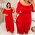 Vestido Ciganinha Mali Vermelho Plus Size - Imagem 3