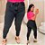 Calça Jeans Skinny FF Preta Marmorizada Betty Plus Size - Imagem 4