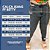 Calça Jeans Skinny FF Preta Marmorizada Betty Plus Size - Imagem 2
